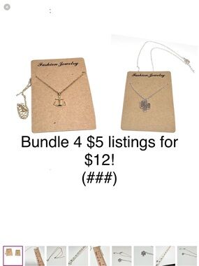 BUNDLE SPECIAL: BUNDLE 4 ($5) listings for $12 (###)